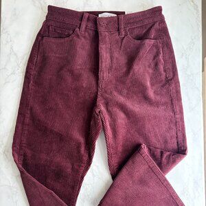 Loft straight-leg cords - size 27P - curvy fit